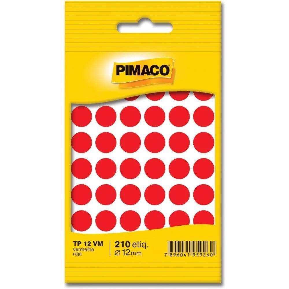 ETIQUETA BOLINHA PIMACO TP-12